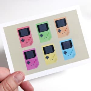 Game Boy Postcard
