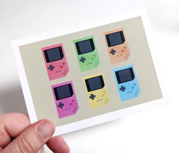 Game Boy Postcard