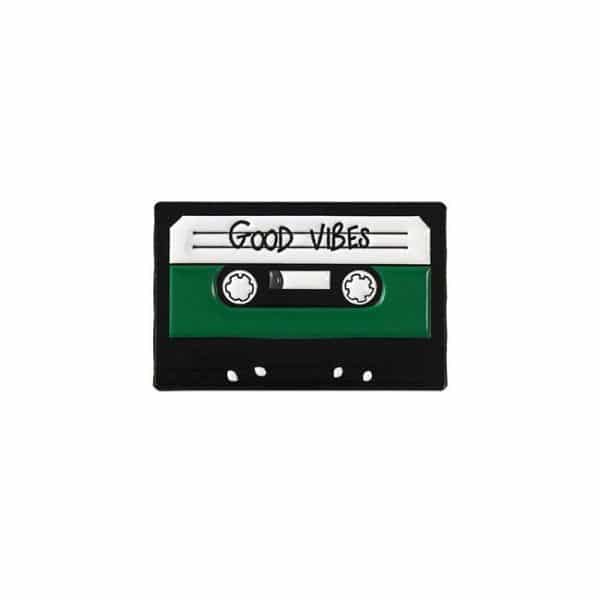 Good Vibes Cassette Tape Pin
