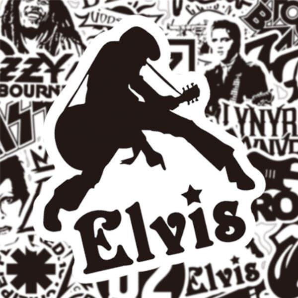 Rock Music Stickers - Elvis