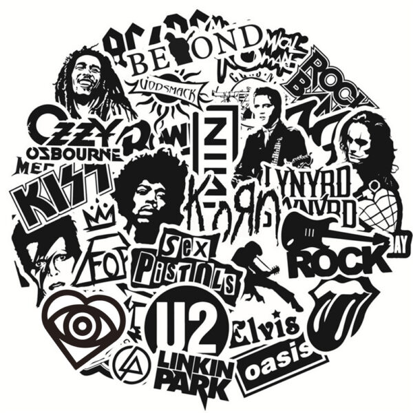 Rock Music Stickers - Mixture