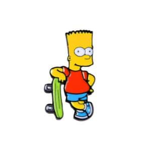 Bart Skateboard Pin