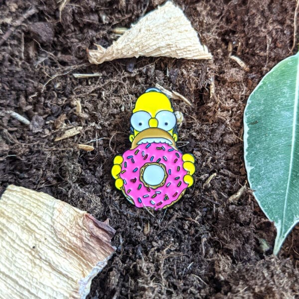 Greedy Homer Eating Enamel Pin