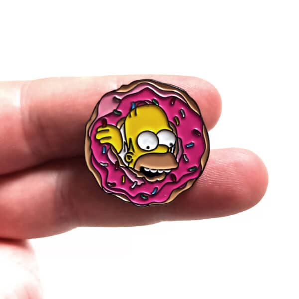 Homer Eating Donut Enamel Pin