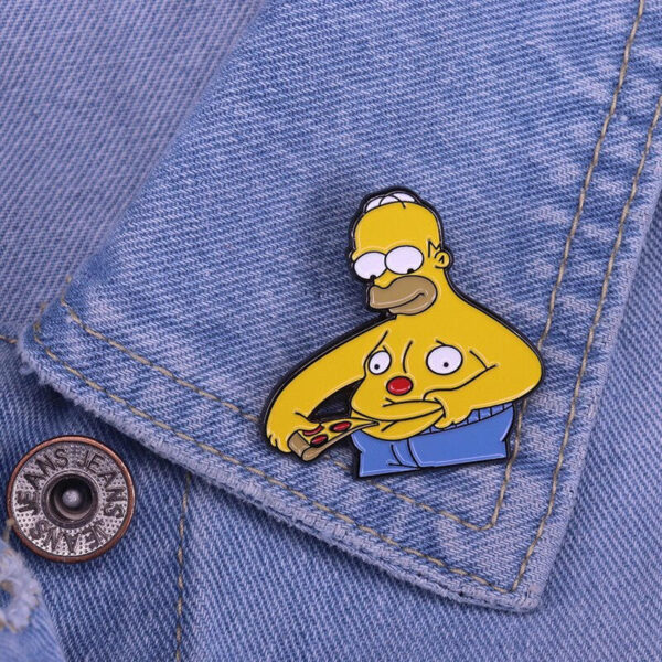 Homer Belly Pizza Pin