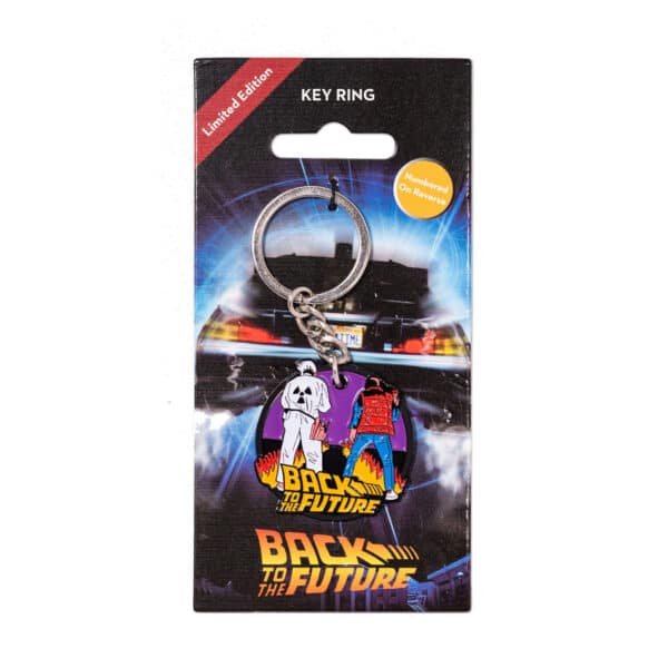 Back to the Future Metal Keychain Marty & Doc