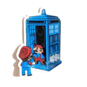 Dr Who Mario Sticker