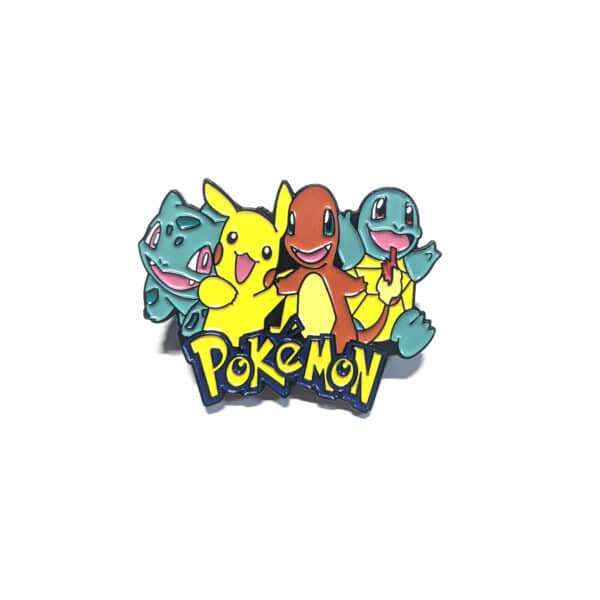 Pokémon Enamel Pin | Pikachu | Charmander | Squirtle | Bulbasaur