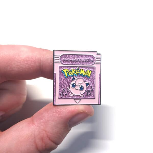 Jigglypuff Pokemon Gameboy Cart Enamel Pin