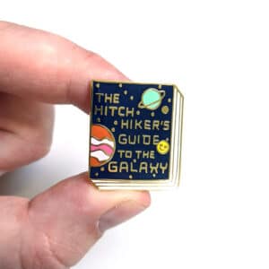 The Hitch Hikers Guide To The Galaxy Enamel Pin