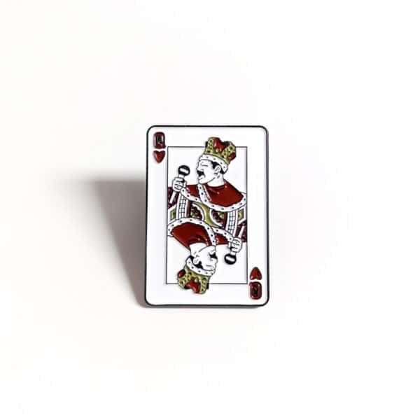Freddie Mercury Queen Playing Card Enamel Pin
