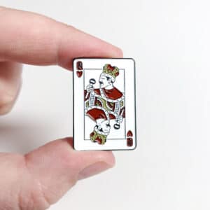 Freddie Mercury Queen Playing Card Enamel Pin