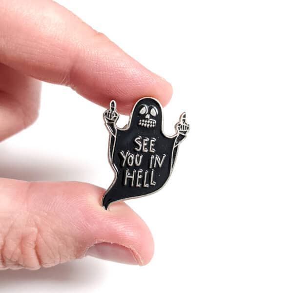 See You in Hell Enamel Pin