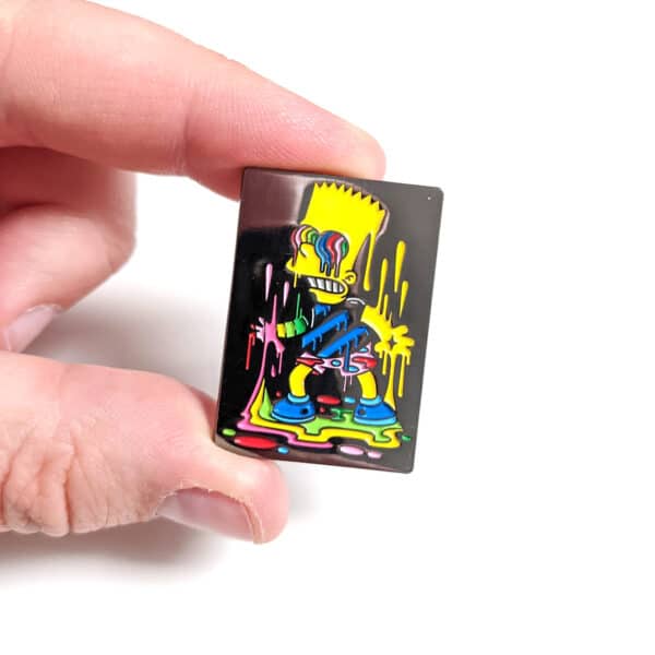 Trippy Bart Simpson Enamel Pin
