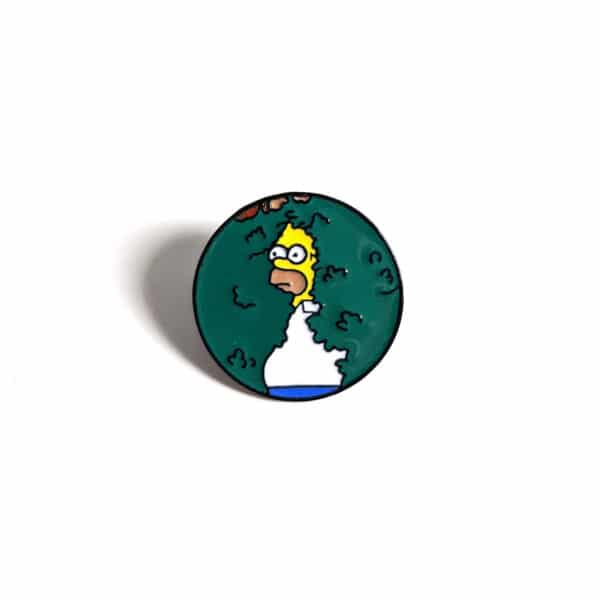 Homer Simpson Backs Into the Bushes Enamel Pin