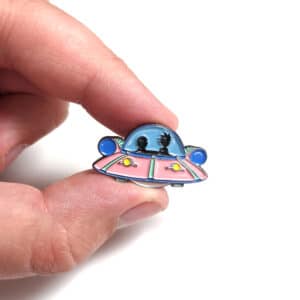 Rick and Morty Space Cruiser Enamel Pin