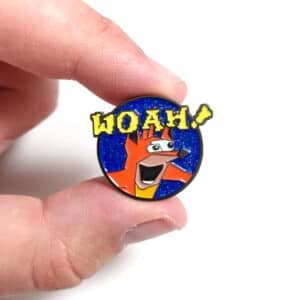 Crash Bandicoot "Woah" Meme Enamel Pin