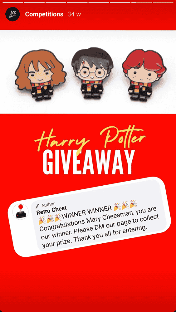 Harry Potter pin giveaway