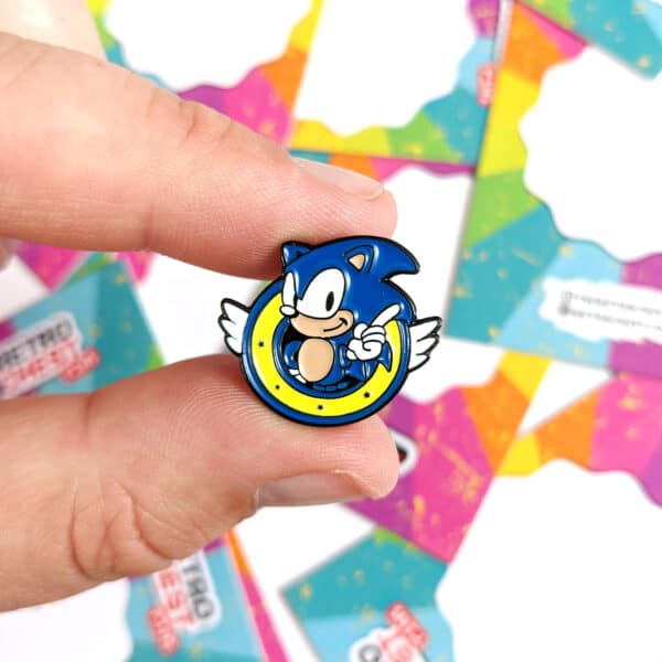 Sonic The Hedgehog Icon Enamel Pin