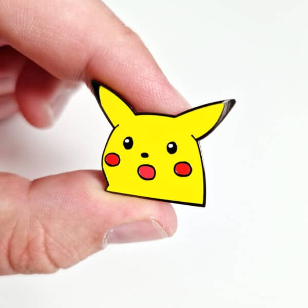 Meme Pikachu Enamel Pin