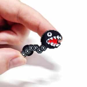 Chain Chomps Mario Enamel Pin