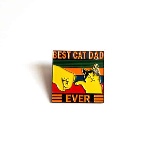 Best Cat Dad Ever Enamel Pin