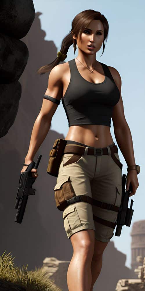Lara Croft generate by HASDX AI Model