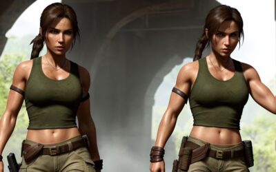 Unveiling the AI-Generated Adventures of Lara Croft: A Visual Odyssey