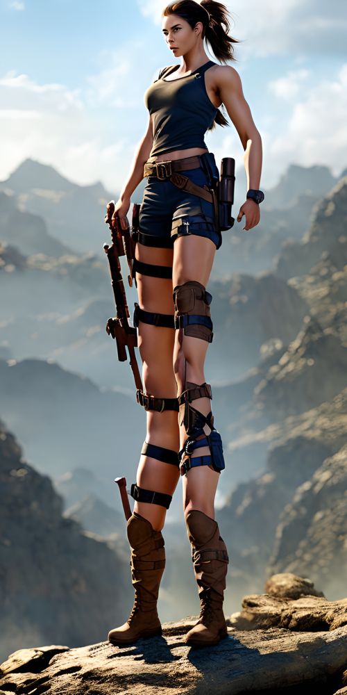 Lara Croft generate by Future Diffusion AI Model